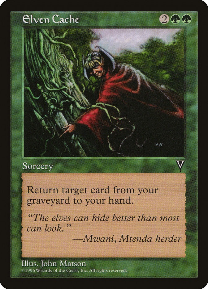 Elven Cache [Visions] MTG Single Magic: The Gathering | Red Claw Gaming
