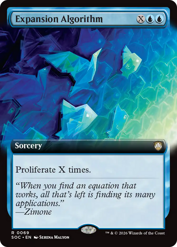Expansion Algorithm (Extended Art) [Secrets of Strixhaven Commander] MTG Single Magic: The Gathering | Red Claw Gaming
