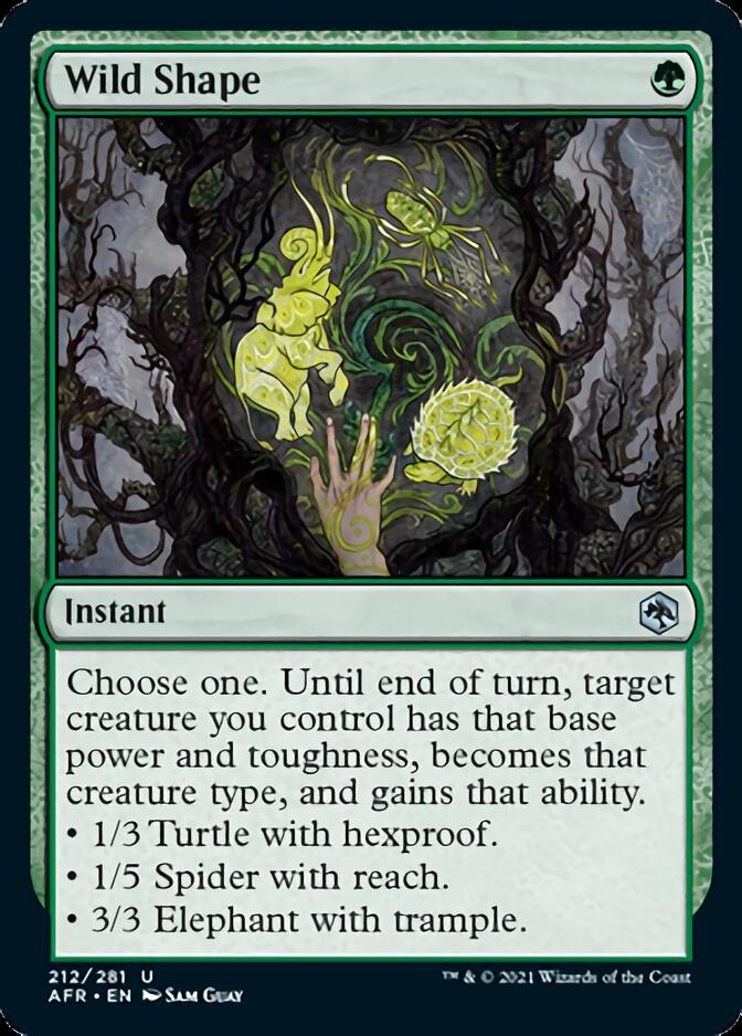 Wild Shape [Dungeons & Dragons: Adventures in the Forgotten Realms] MTG Single Magic: The Gathering | Red Claw Gaming