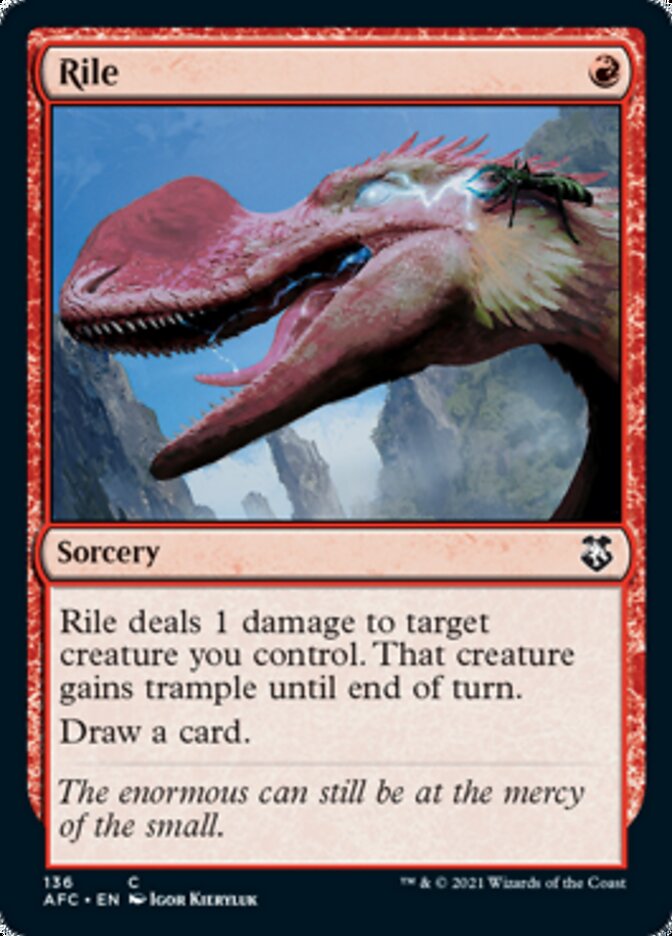 Rile [Dungeons & Dragons: Adventures in the Forgotten Realms Commander] MTG Single Magic: The Gathering | Red Claw Gaming