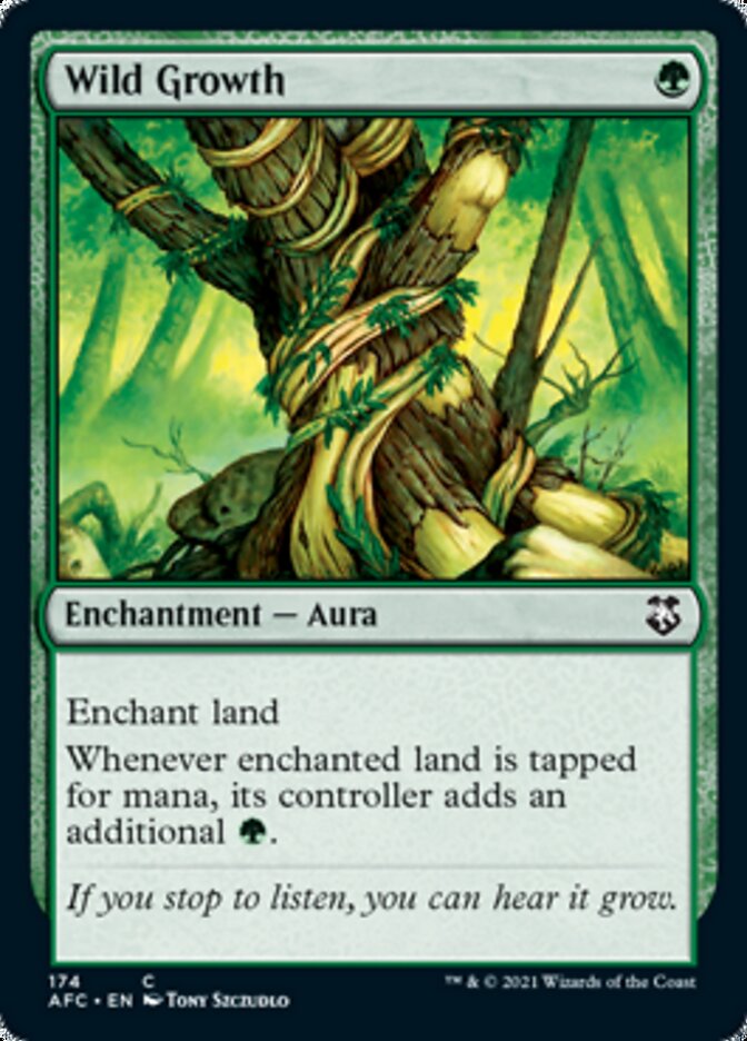 Wild Growth [Dungeons & Dragons: Adventures in the Forgotten Realms Commander] MTG Single Magic: The Gathering | Red Claw Gaming