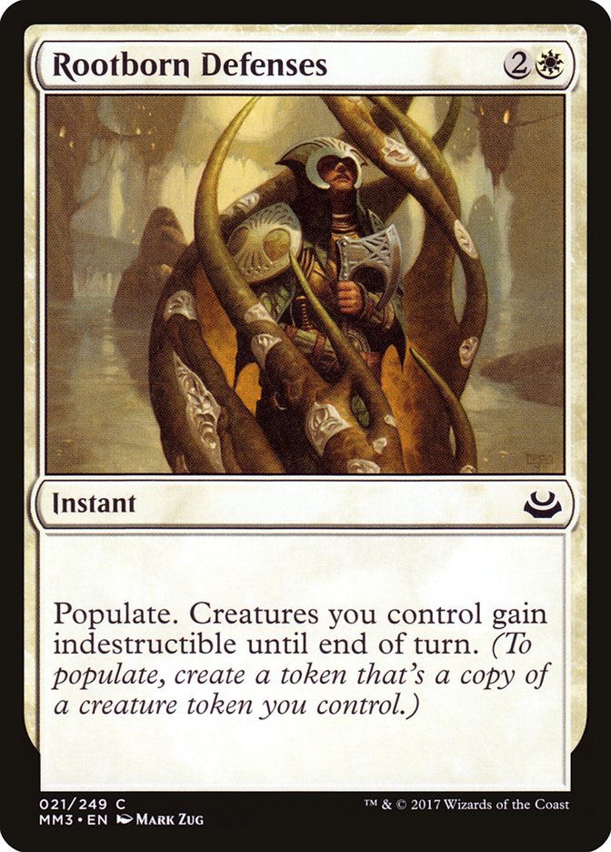 Rootborn Defenses [Modern Masters 2017] MTG Single Magic: The Gathering | Red Claw Gaming