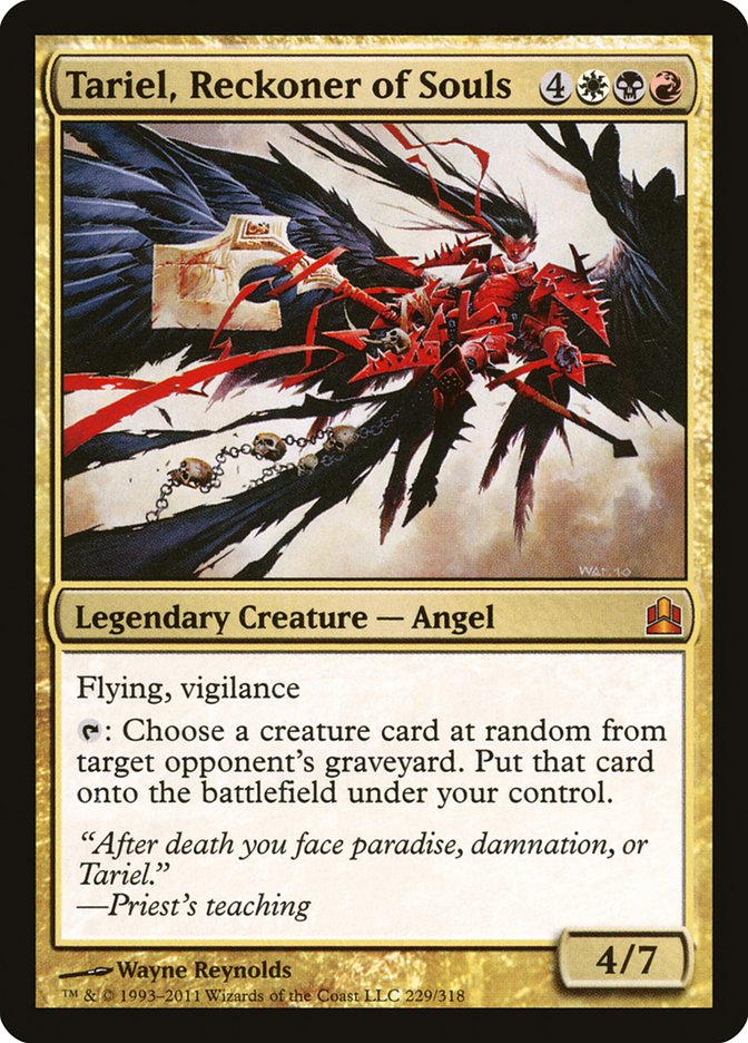 Tariel, Reckoner of Souls [Commander 2011] MTG Single Magic: The Gathering | Red Claw Gaming