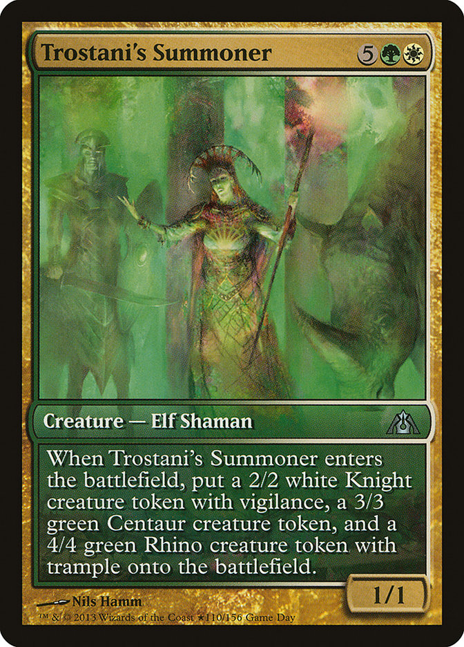 Trostani's Summoner (Game Day) [Dragon's Maze Promos] MTG Single Magic: The Gathering | Red Claw Gaming