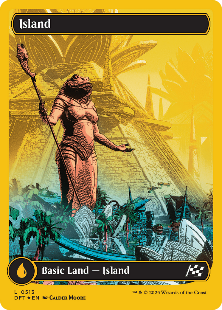 Island (0513) (First-Place Foil) [Aetherdrift] MTG Single Magic: The Gathering | Red Claw Gaming