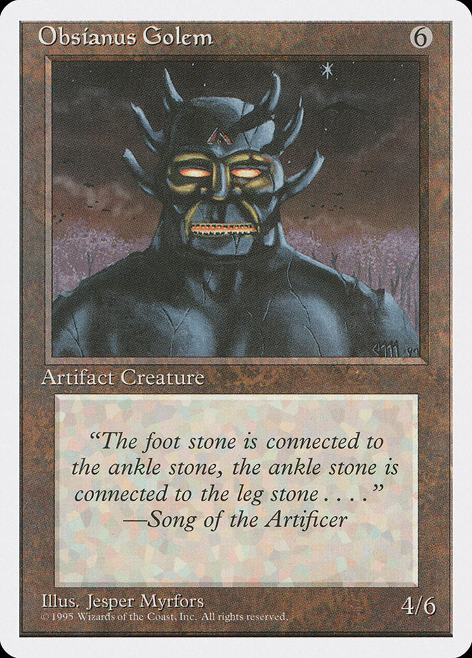 Obsianus Golem [Fourth Edition] MTG Single Magic: The Gathering | Red Claw Gaming