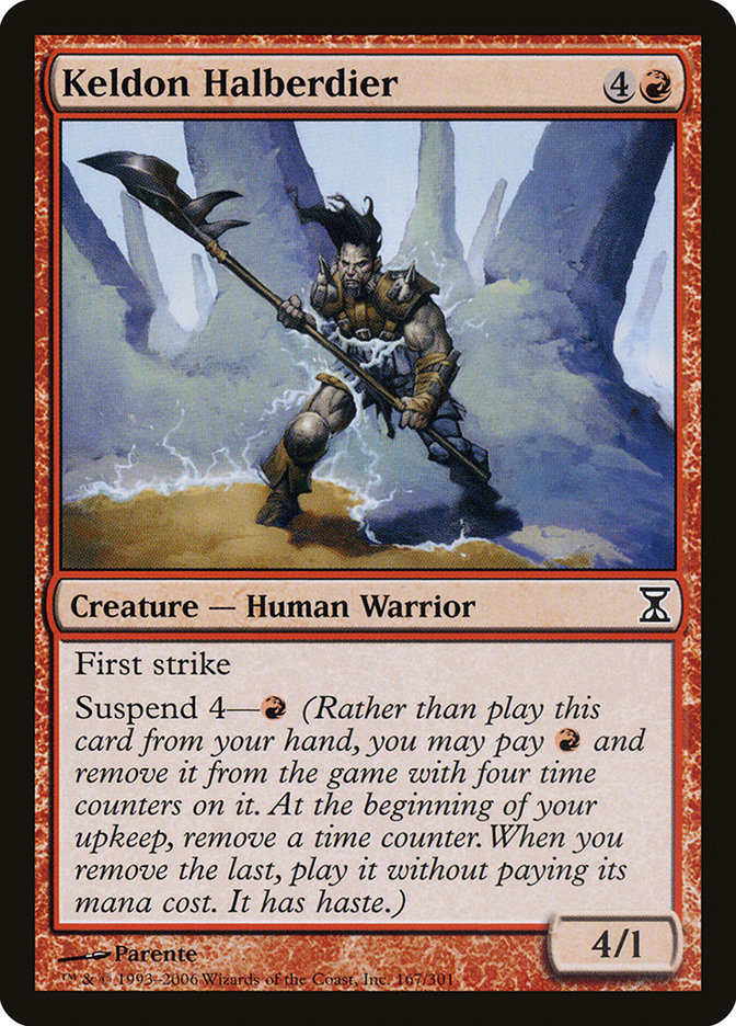 Keldon Halberdier [Time Spiral] MTG Single Magic: The Gathering | Red Claw Gaming