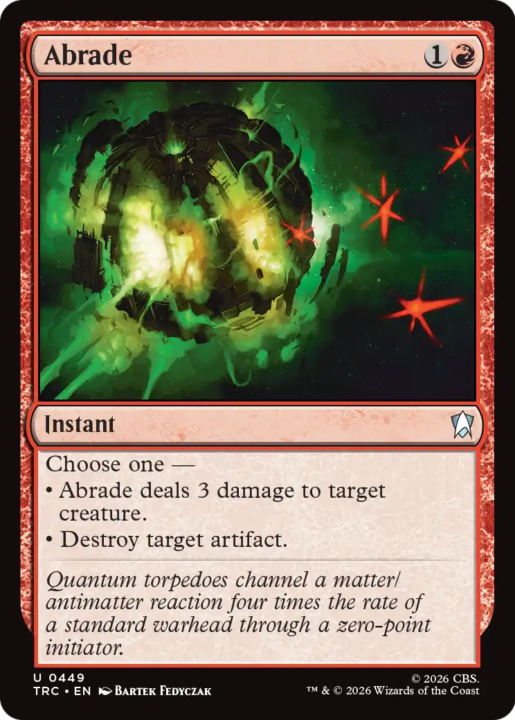 Abrade (Surge Foil) [Star Trek Commander] | Red Claw Gaming