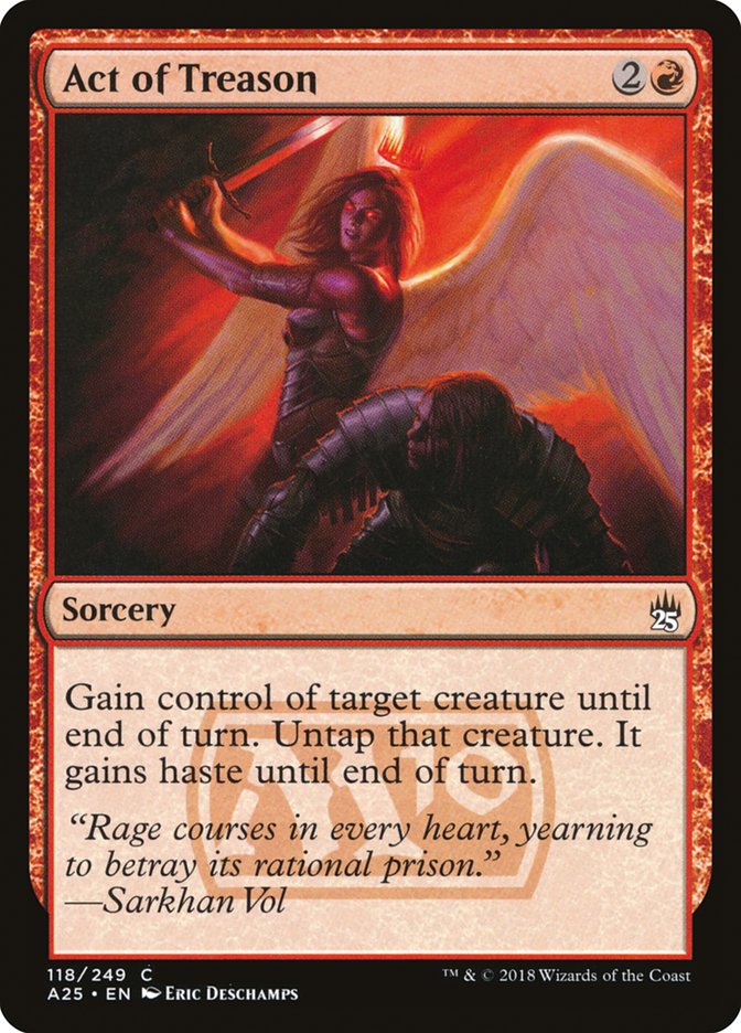 Act of Treason [Masters 25] MTG Single Magic: The Gathering | Red Claw Gaming