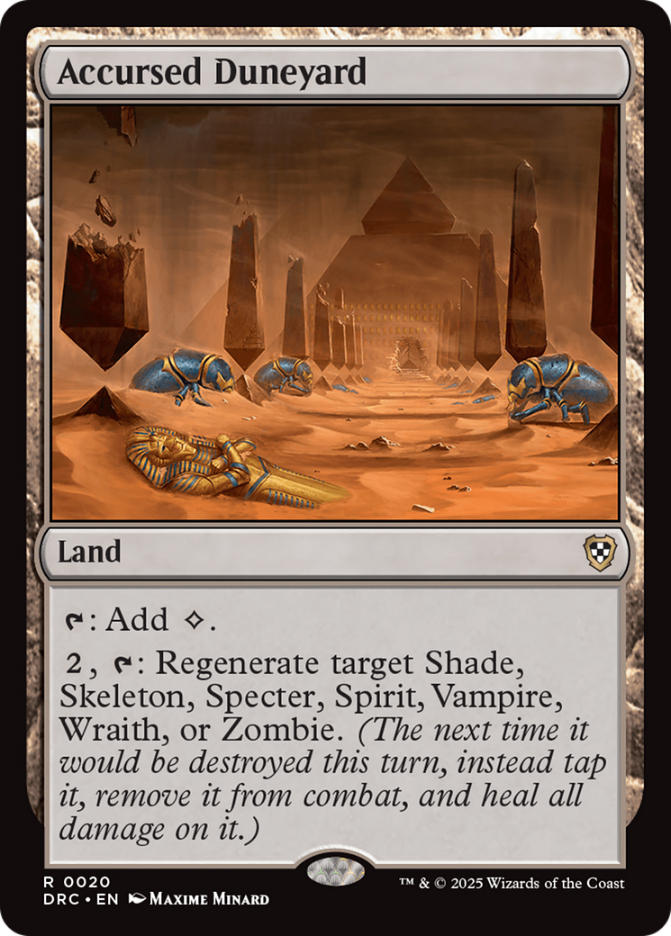 Accursed Duneyard [Aetherdrift Commander] MTG Single Magic: The Gathering | Red Claw Gaming