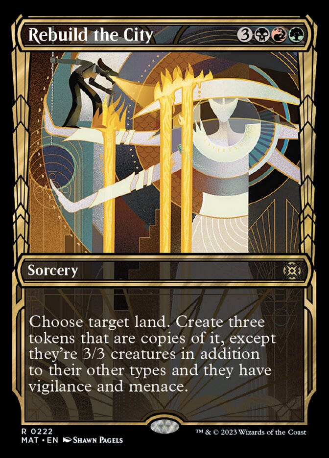 Rebuild the City (Showcase Halo Foil) [March of the Machine: The Aftermath] MTG Single Magic: The Gathering | Red Claw Gaming
