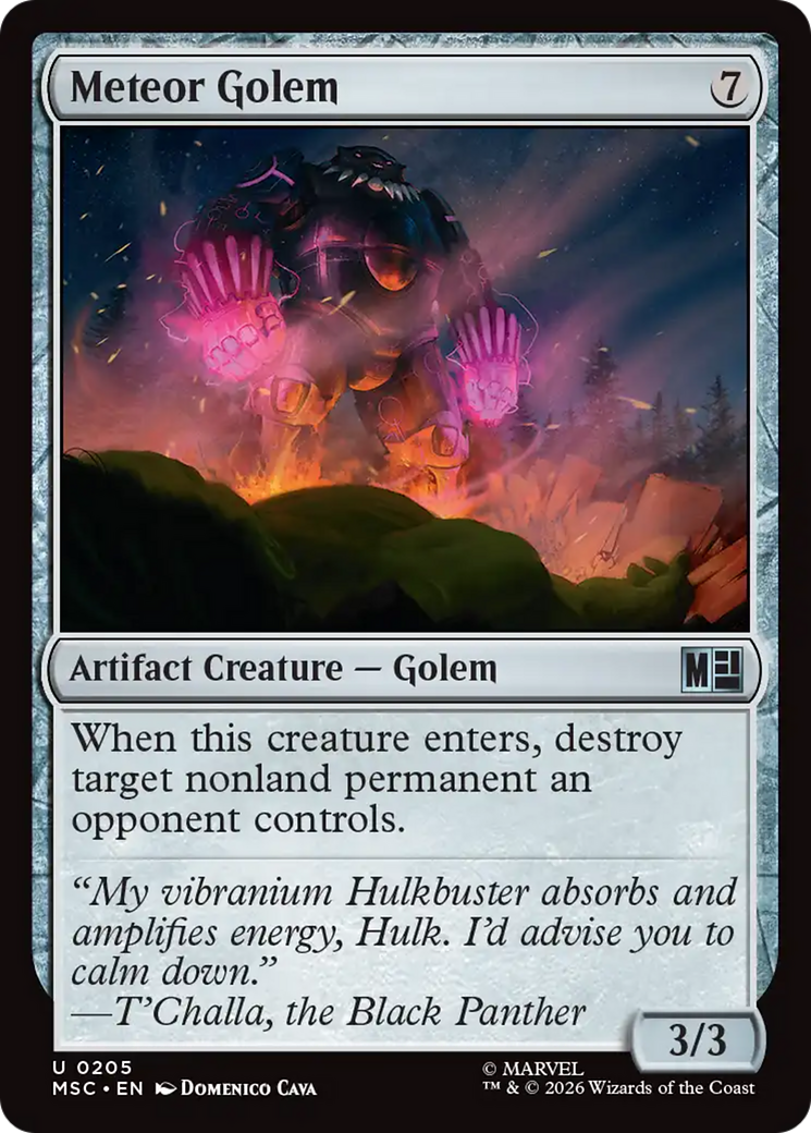 Meteor Golem (Surge Foil) [Marvel Super Heroes Commander] | Red Claw Gaming