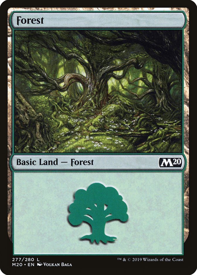 Forest (277) [Core Set 2020] MTG Single Magic: The Gathering | Red Claw Gaming