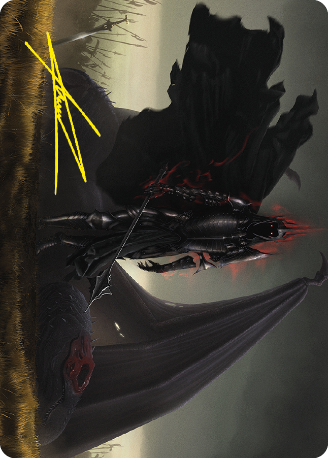 Witch-king of Angmar Art Card (Gold-Stamped Signature) [The Lord of the Rings: Tales of Middle-earth Art Series] MTG Single Magic: The Gathering | Red Claw Gaming