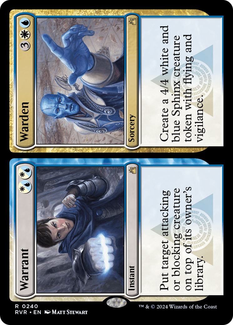Warrant // Warden [Ravnica Remastered] MTG Single Magic: The Gathering | Red Claw Gaming