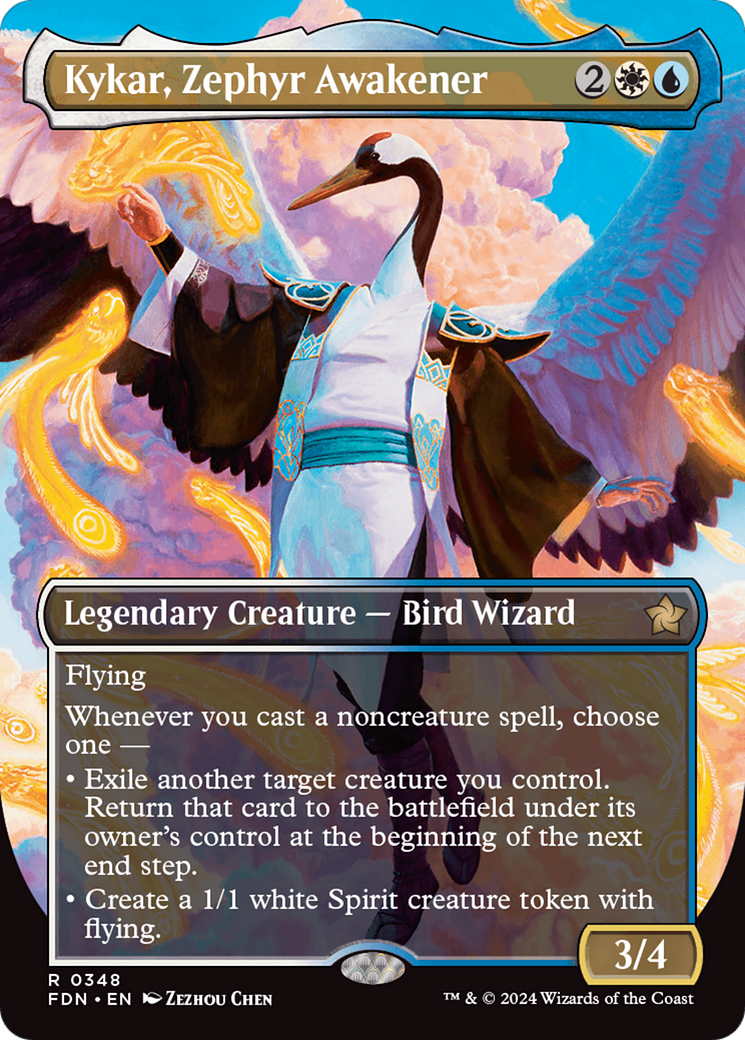 Kykar, Zephyr Awakener (Borderless) [Foundations] MTG Single Magic: The Gathering | Red Claw Gaming