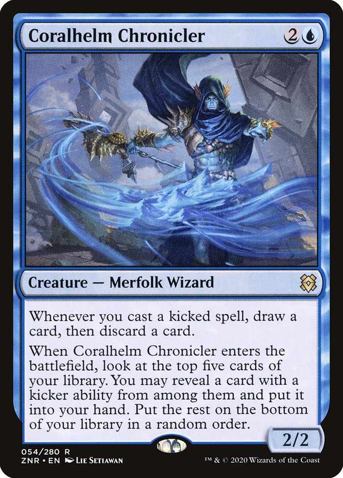 Coralhelm Chronicler [Zendikar Rising] MTG Single Magic: The Gathering | Red Claw Gaming