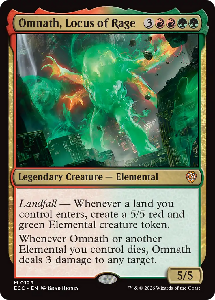 Omnath, Locus of Rage [Lorwyn Eclipsed Commander] MTG Single Magic: The Gathering | Red Claw Gaming