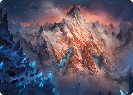 Mountain Art Card [The Lord of the Rings: Tales of Middle-earth Art Series] MTG Single Magic: The Gathering | Red Claw Gaming