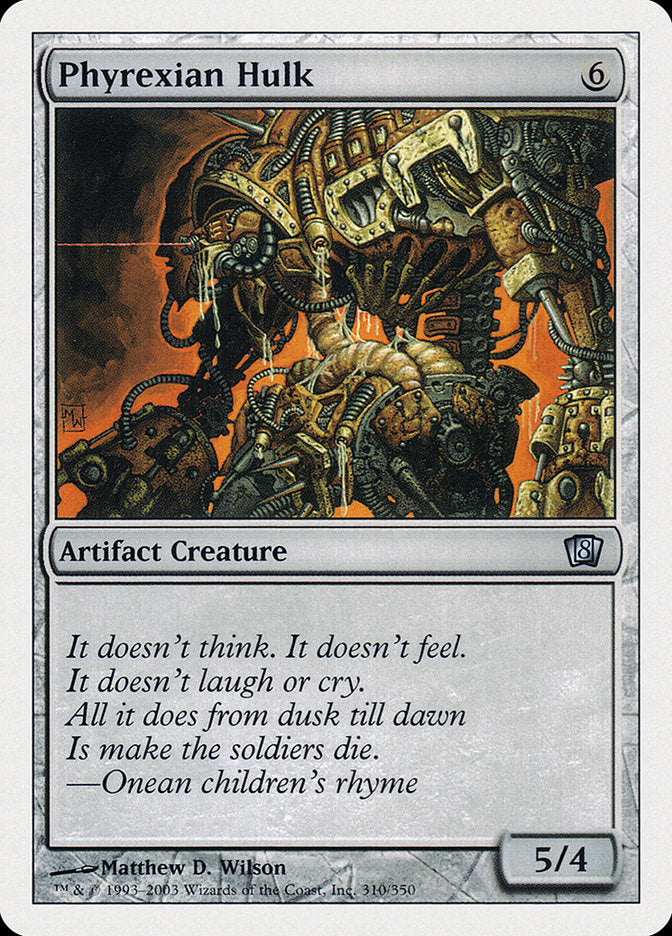 Phyrexian Hulk [Eighth Edition] MTG Single Magic: The Gathering | Red Claw Gaming