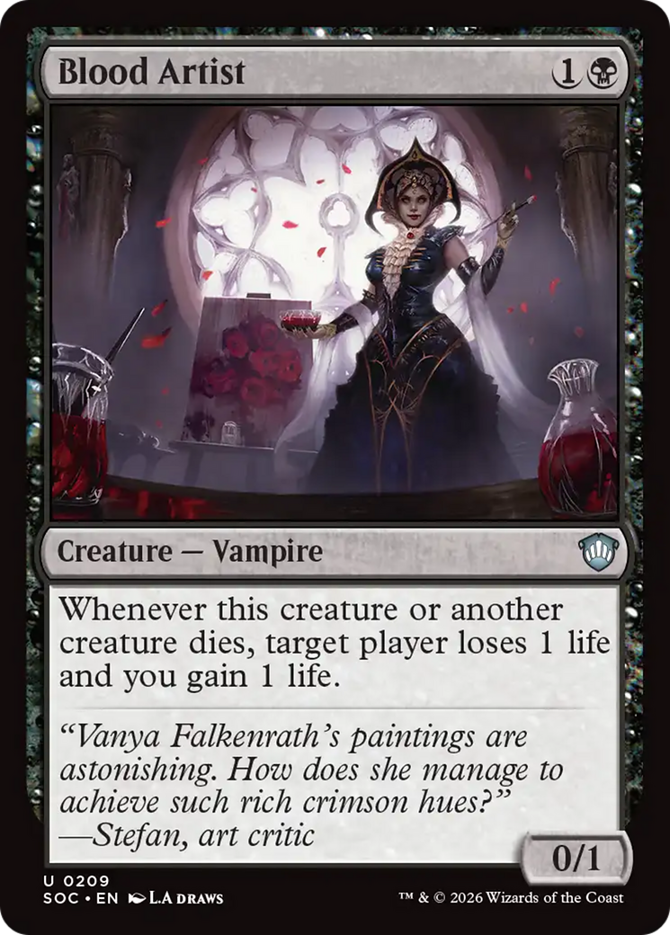Blood Artist [Secrets of Strixhaven Commander] MTG Single Magic: The Gathering | Red Claw Gaming