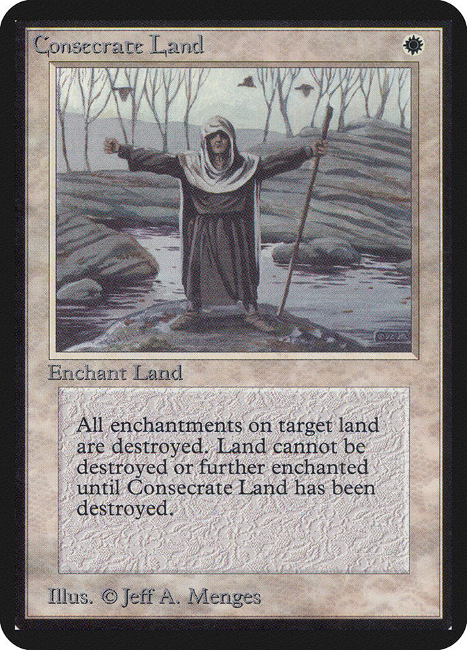 Consecrate Land [Alpha Edition] MTG Single Magic: The Gathering | Red Claw Gaming