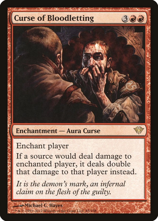 Curse of Bloodletting [Dark Ascension] MTG Single Magic: The Gathering | Red Claw Gaming