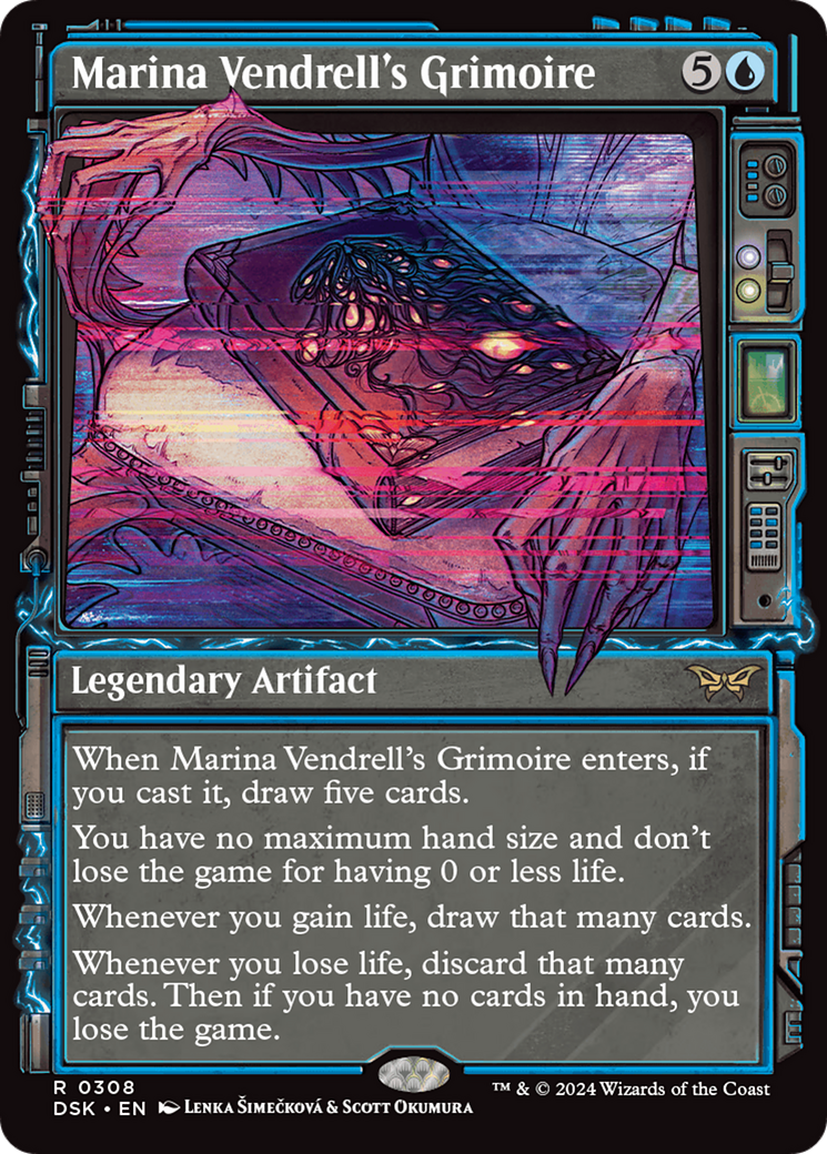 Marina Vendrell's Grimoire (Showcase) [Duskmourn: House of Horror] MTG Single Magic: The Gathering | Red Claw Gaming