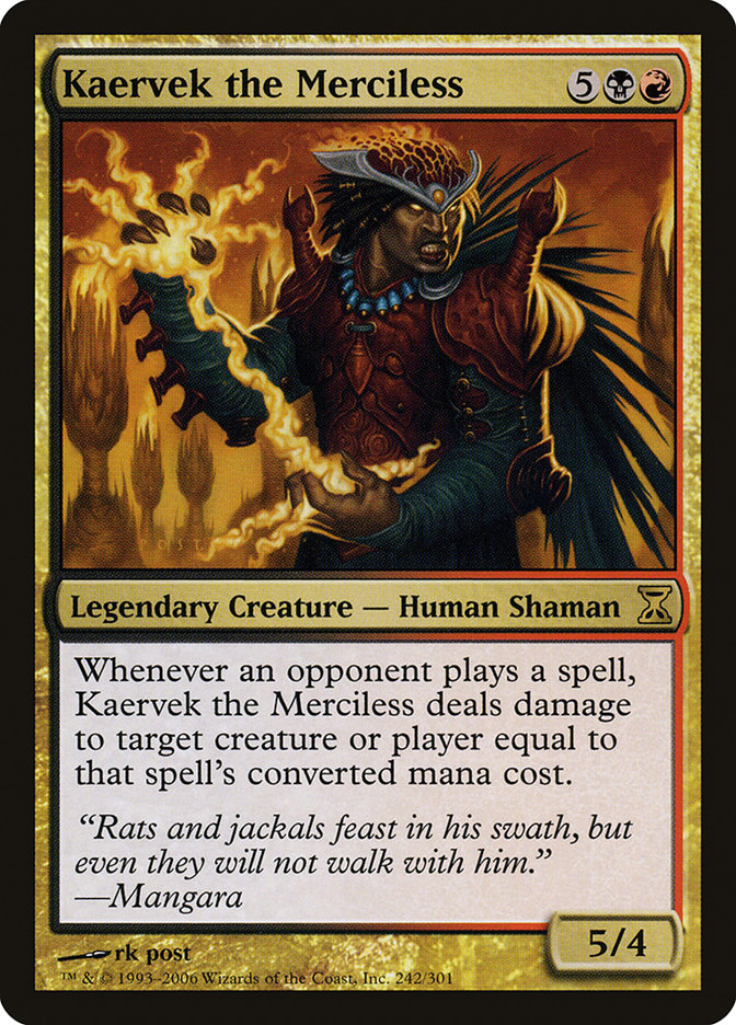 Kaervek the Merciless [Time Spiral] MTG Single Magic: The Gathering | Red Claw Gaming