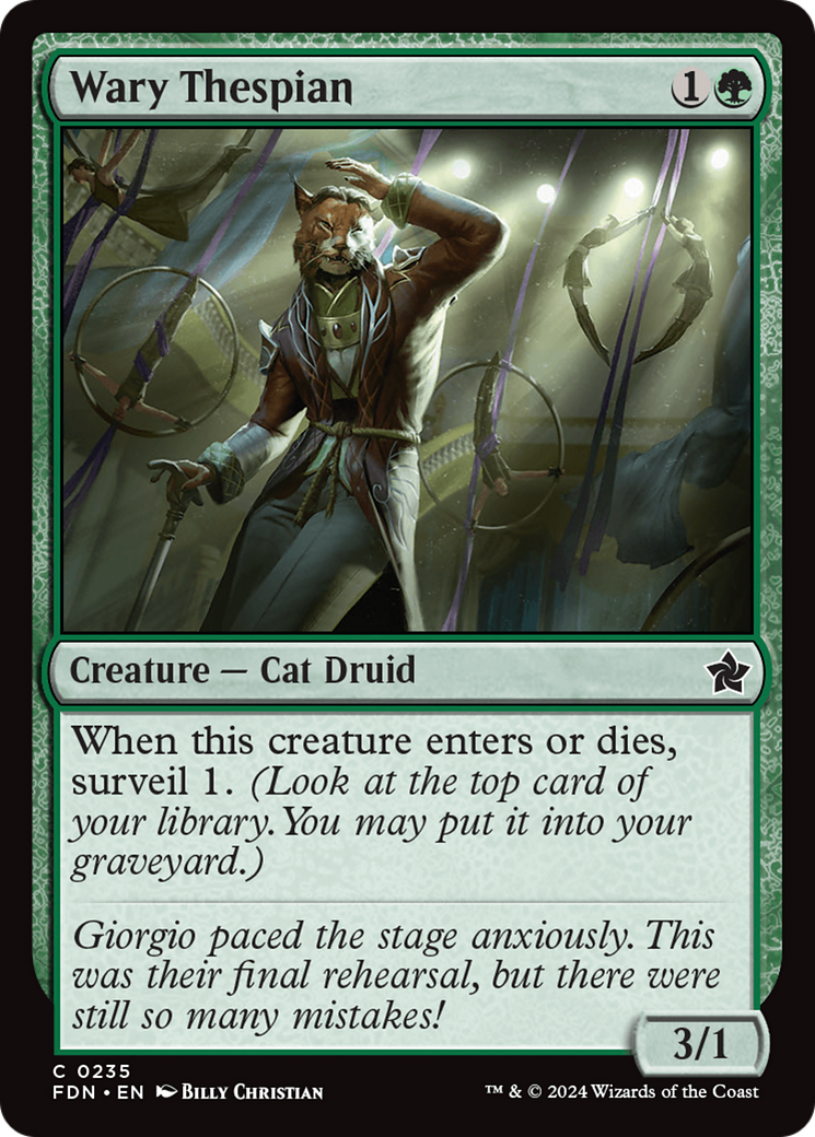 Wary Thespian [Foundations] MTG Single Magic: The Gathering | Red Claw Gaming