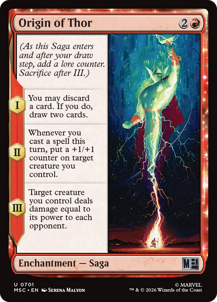 Origin of Thor [Marvel Super Heroes Commander] MTG Single Magic: The Gathering | Red Claw Gaming