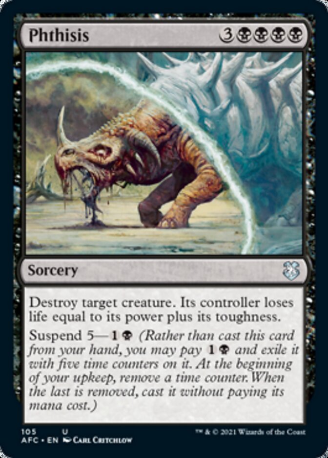 Phthisis [Dungeons & Dragons: Adventures in the Forgotten Realms Commander] MTG Single Magic: The Gathering | Red Claw Gaming