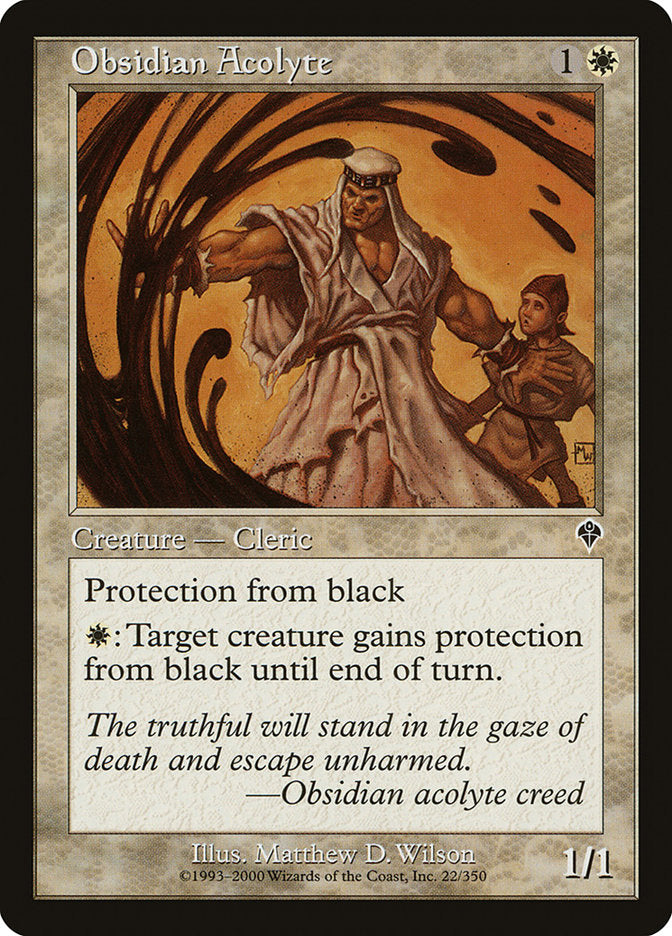 Obsidian Acolyte [Invasion] MTG Single Magic: The Gathering | Red Claw Gaming