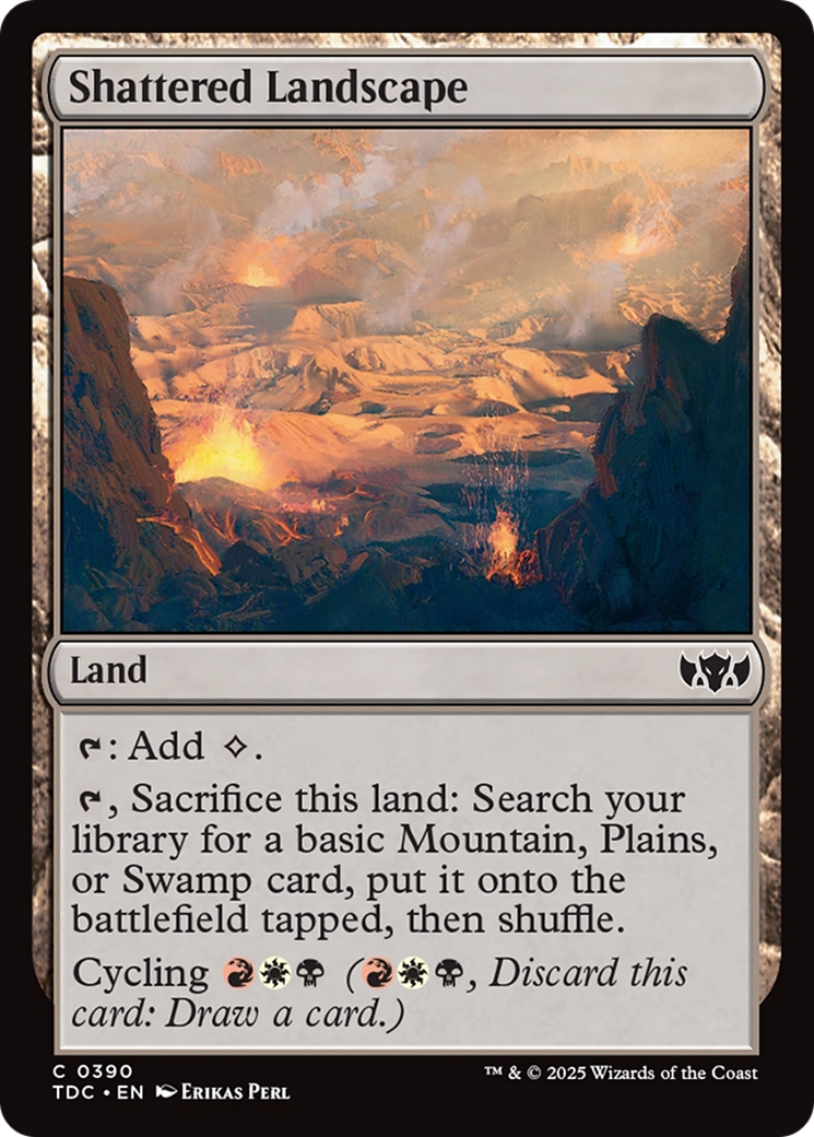 Shattered Landscape [Tarkir: Dragonstorm Commander] MTG Single Magic: The Gathering | Red Claw Gaming