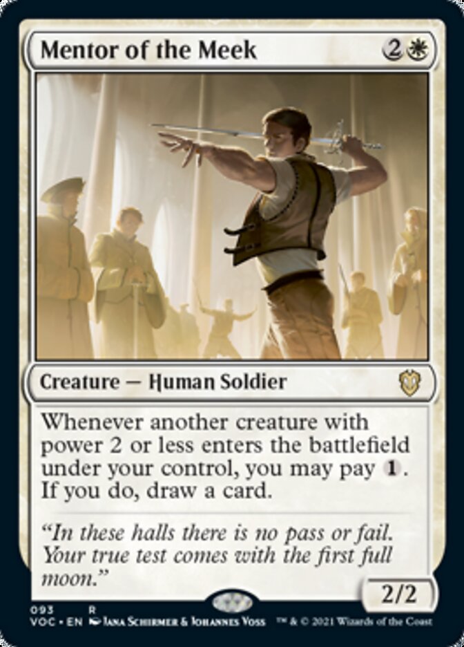 Mentor of the Meek [Innistrad: Crimson Vow Commander] MTG Single Magic: The Gathering | Red Claw Gaming