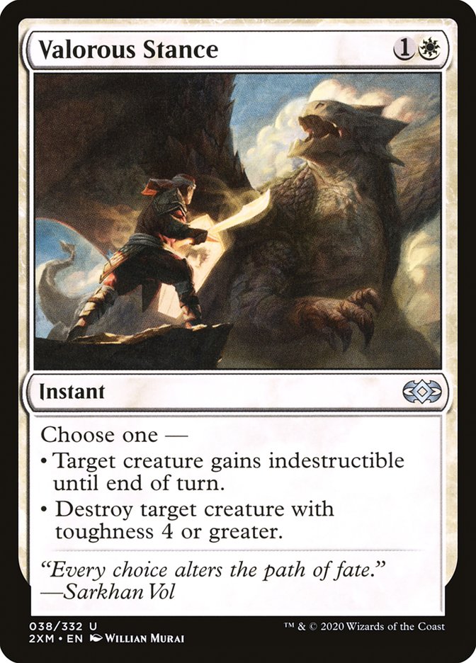 Valorous Stance [Double Masters] MTG Single Magic: The Gathering | Red Claw Gaming