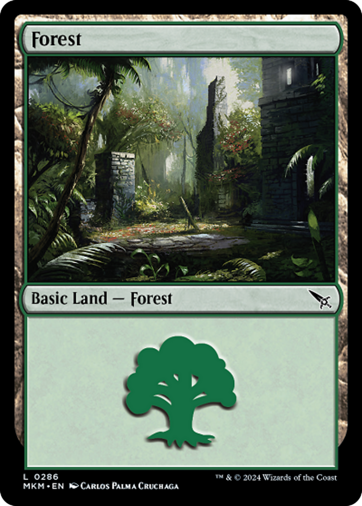 Forest (0286) [Murders at Karlov Manor] MTG Single Magic: The Gathering    | Red Claw Gaming