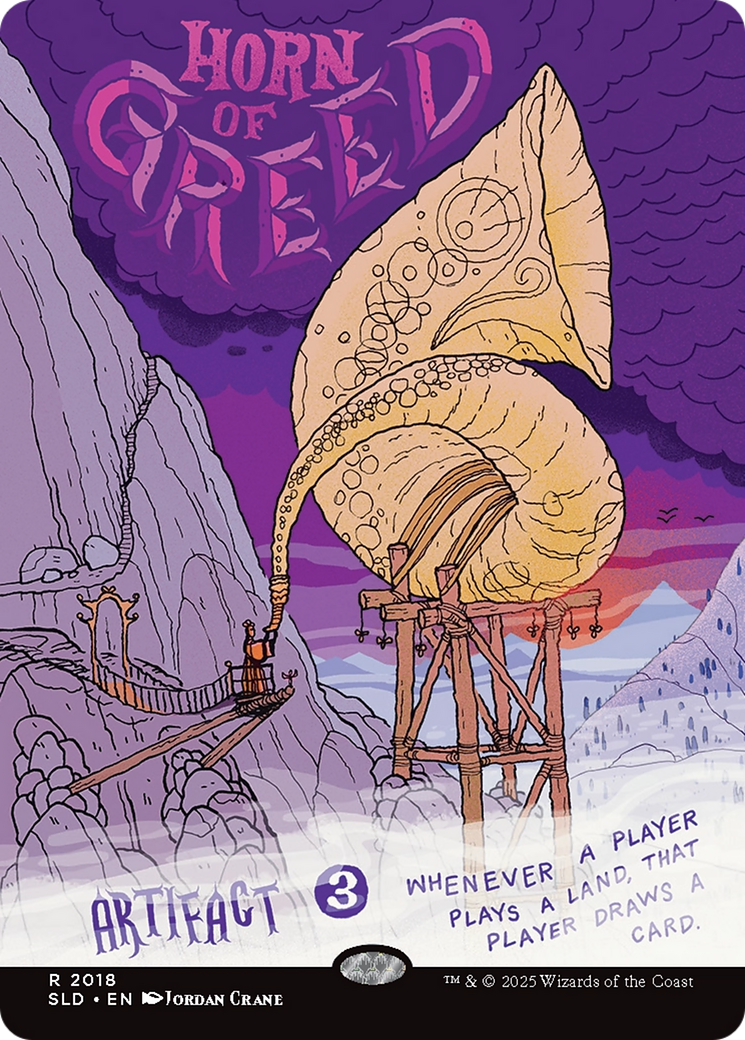 Horn of Greed (Rainbow Foil) [Secret Lair Drop Series] MTG Single Magic: The Gathering | Red Claw Gaming