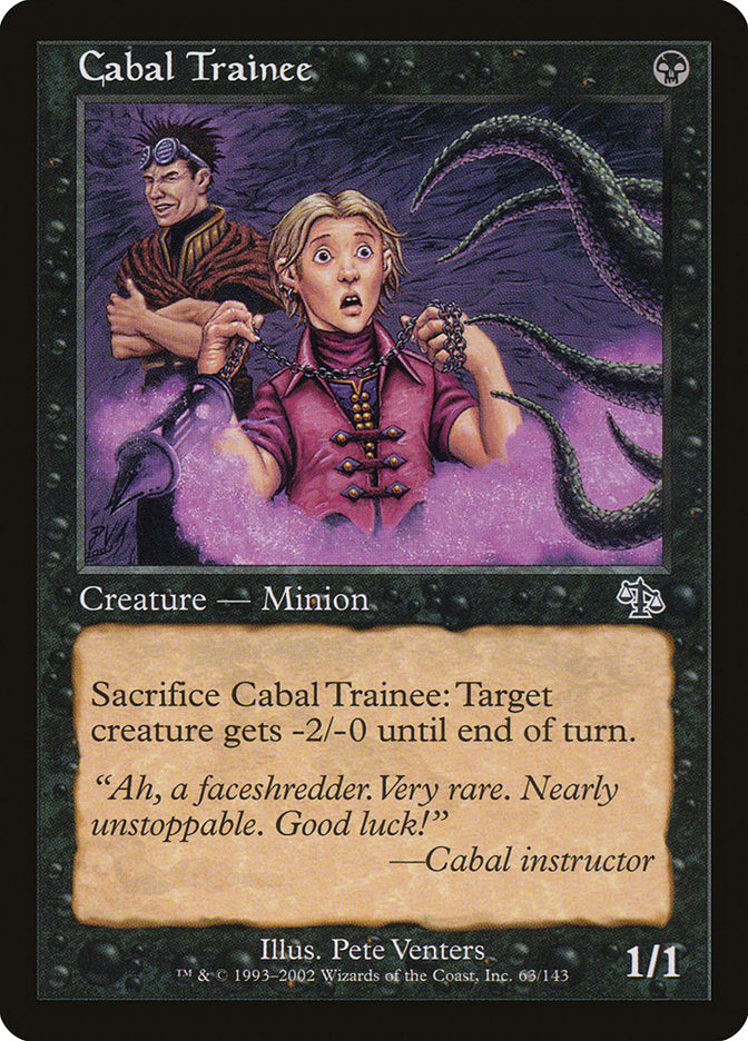 Cabal Trainee [Judgment] MTG Single Magic: The Gathering | Red Claw Gaming