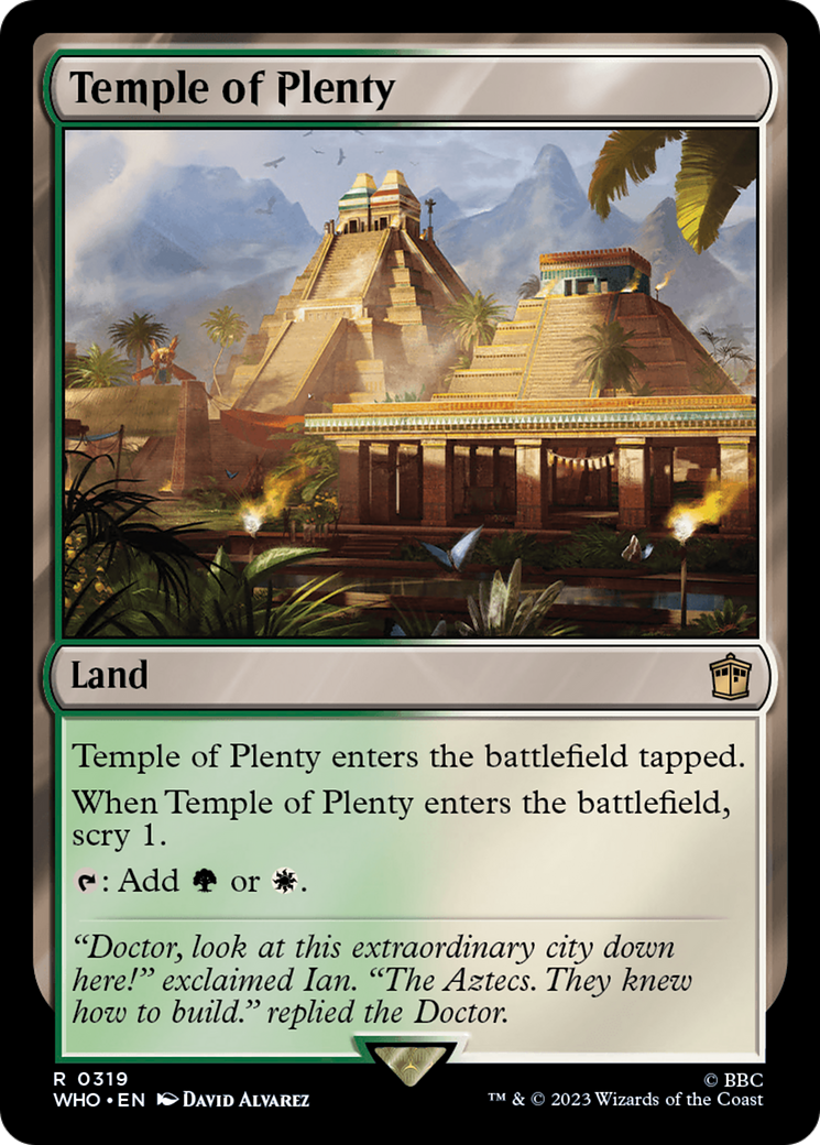 Temple of Plenty [Doctor Who] MTG Single Magic: The Gathering    | Red Claw Gaming