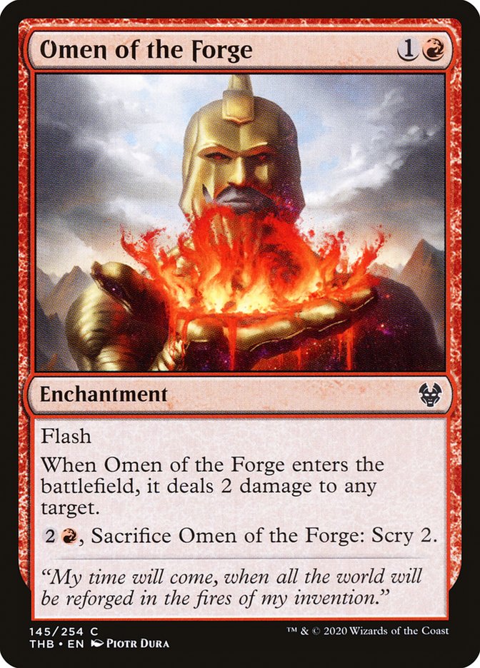 Omen of the Forge [Theros Beyond Death] MTG Single Magic: The Gathering | Red Claw Gaming