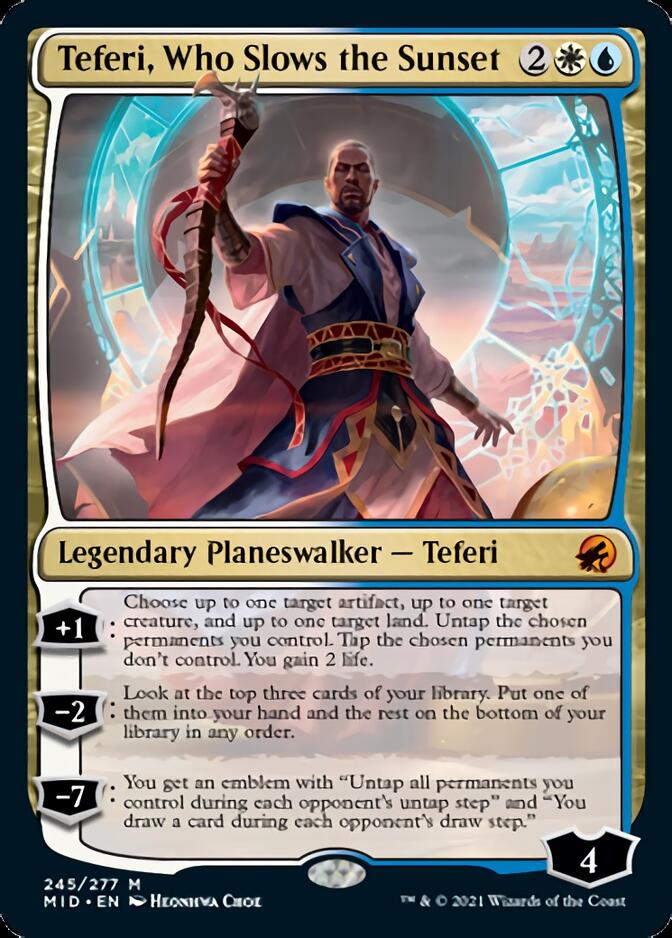 Teferi, Who Slows the Sunset [Innistrad: Midnight Hunt] MTG Single Magic: The Gathering | Red Claw Gaming