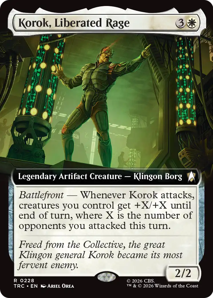 Korok, Liberated Rage (Extended Art) [Star Trek Commander] | Red Claw Gaming