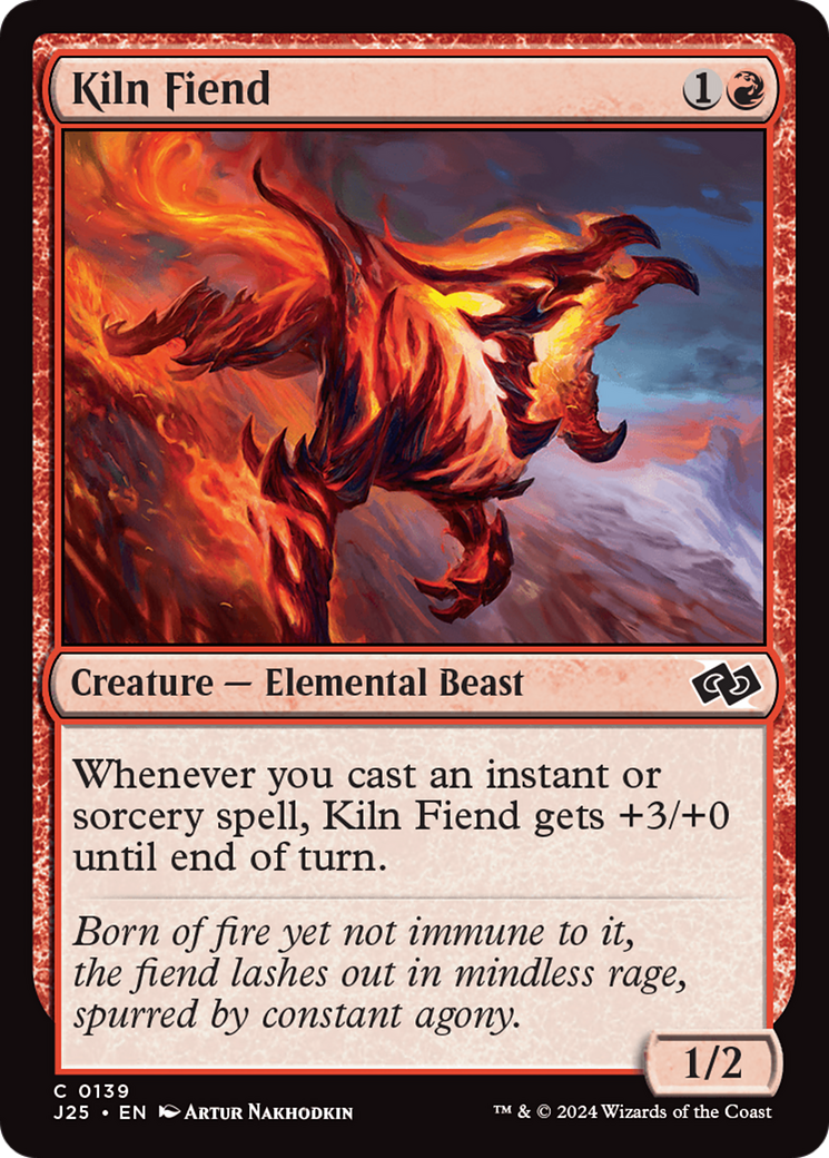 Kiln Fiend [Foundations Jumpstart] MTG Single Magic: The Gathering | Red Claw Gaming