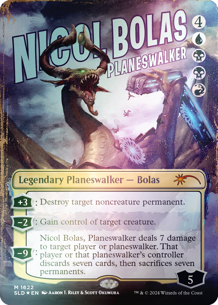 Nicol Bolas, Planeswalker (Rainbow Foil) [Secret Lair Drop Series] MTG Single Magic: The Gathering | Red Claw Gaming