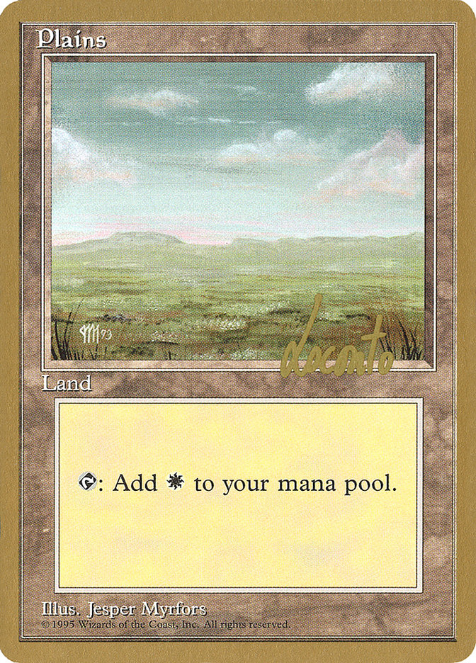 Plains (ml364) (Michael Loconto) [Pro Tour Collector Set] MTG Single Magic: The Gathering | Red Claw Gaming