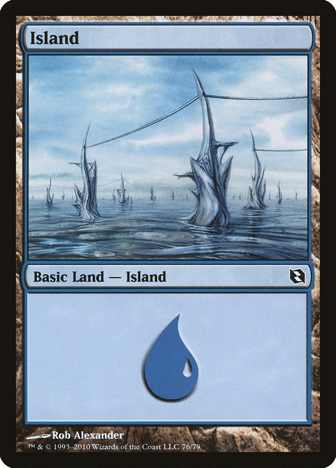 Island (76) [Duel Decks: Elspeth vs. Tezzeret] MTG Single Magic: The Gathering | Red Claw Gaming