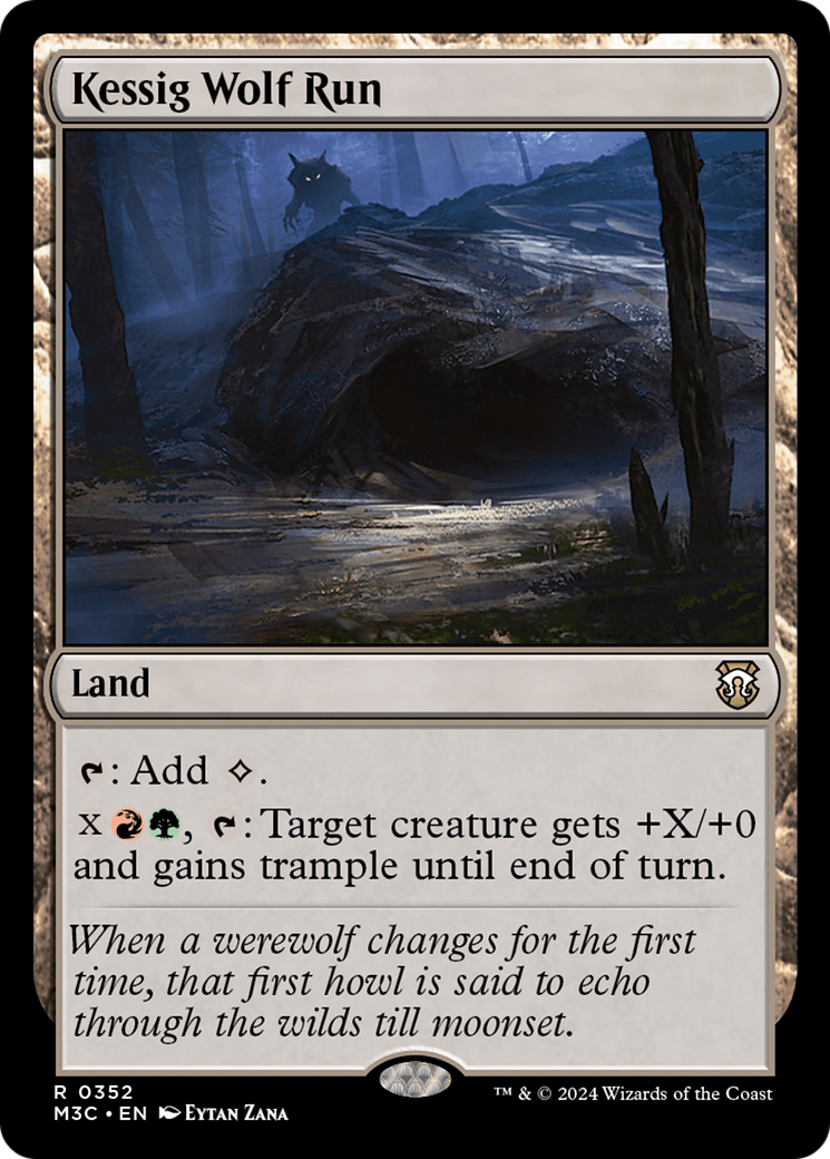 Kessig Wolf Run (Ripple Foil) [Modern Horizons 3 Commander] MTG Single Magic: The Gathering | Red Claw Gaming