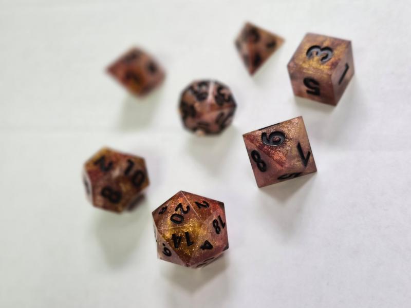 Siren's Forge - Solar Flare Dice Set | Red Claw Gaming