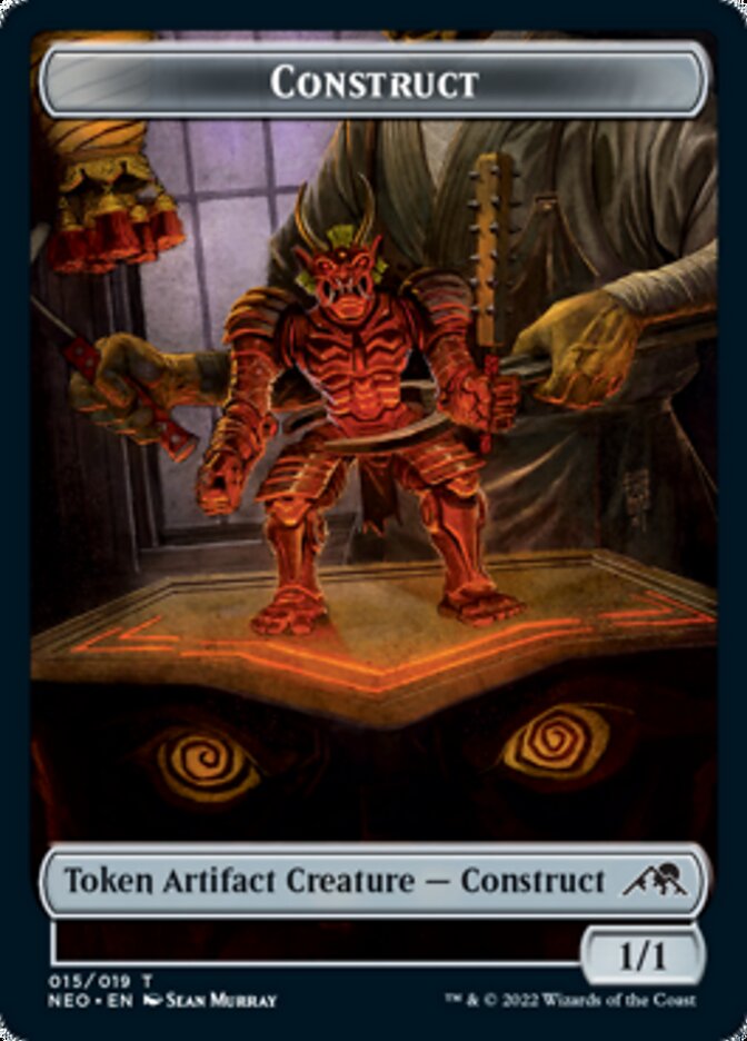 Spirit (002) // Construct (015) Double-Sided Token [Kamigawa: Neon Dynasty Tokens] MTG Single Magic: The Gathering | Red Claw Gaming